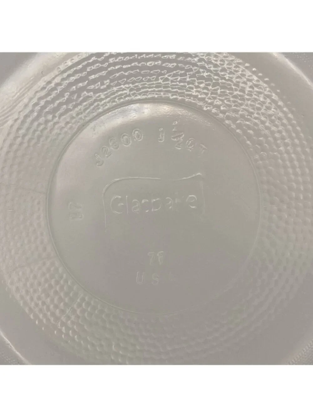 Glasbake Green Daisy 1.5 Quart Casserole Dish & Lid 9